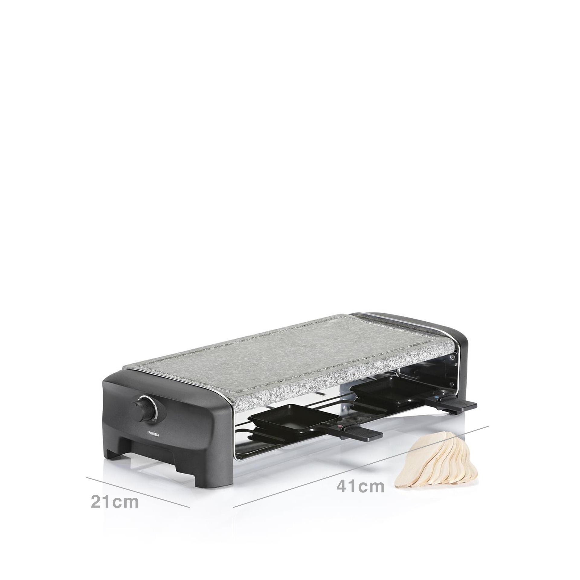 Grelhador Raclette Pedra Princess 1400W 41X21CM