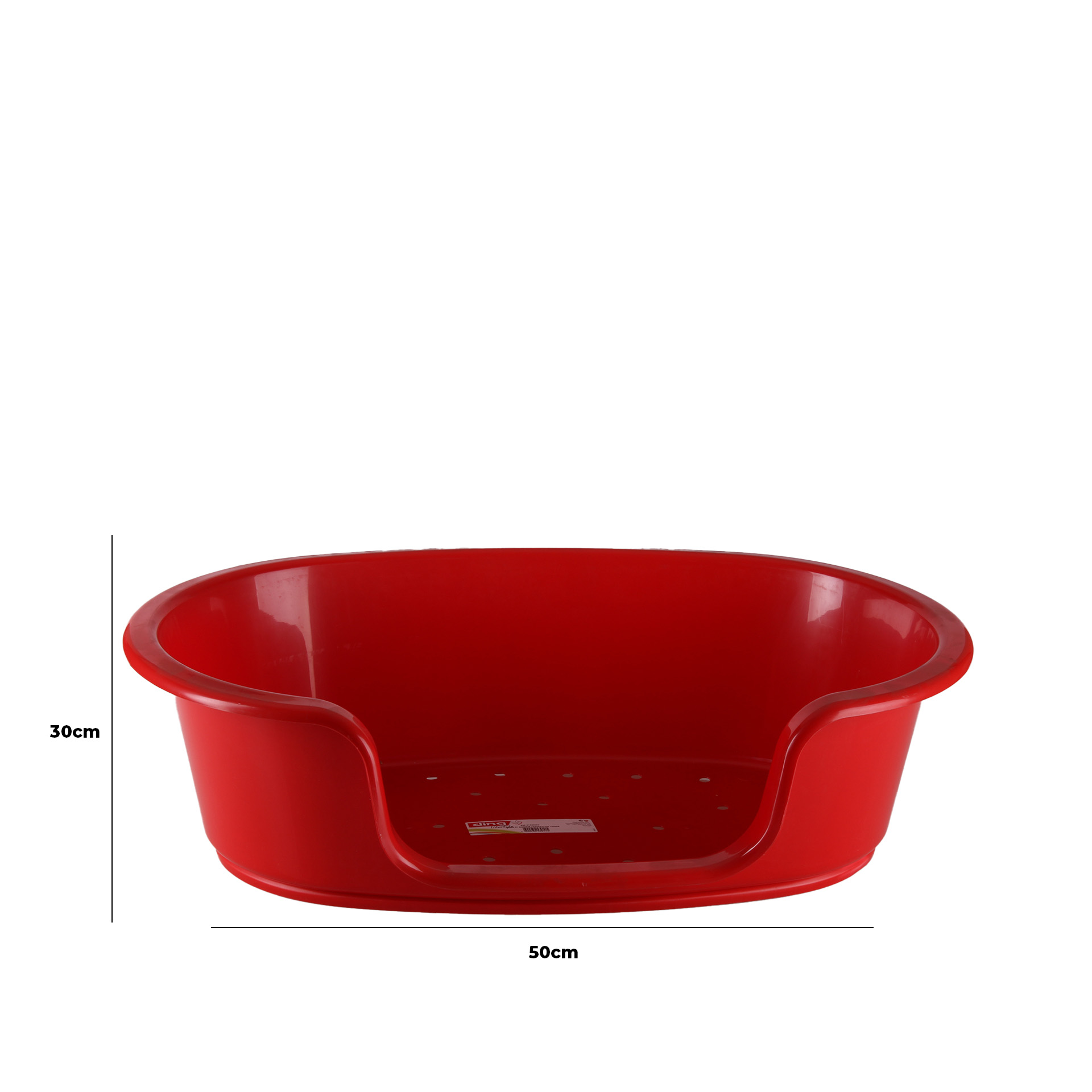 Cama Animal Plástico Vermelho 50X31X14cm