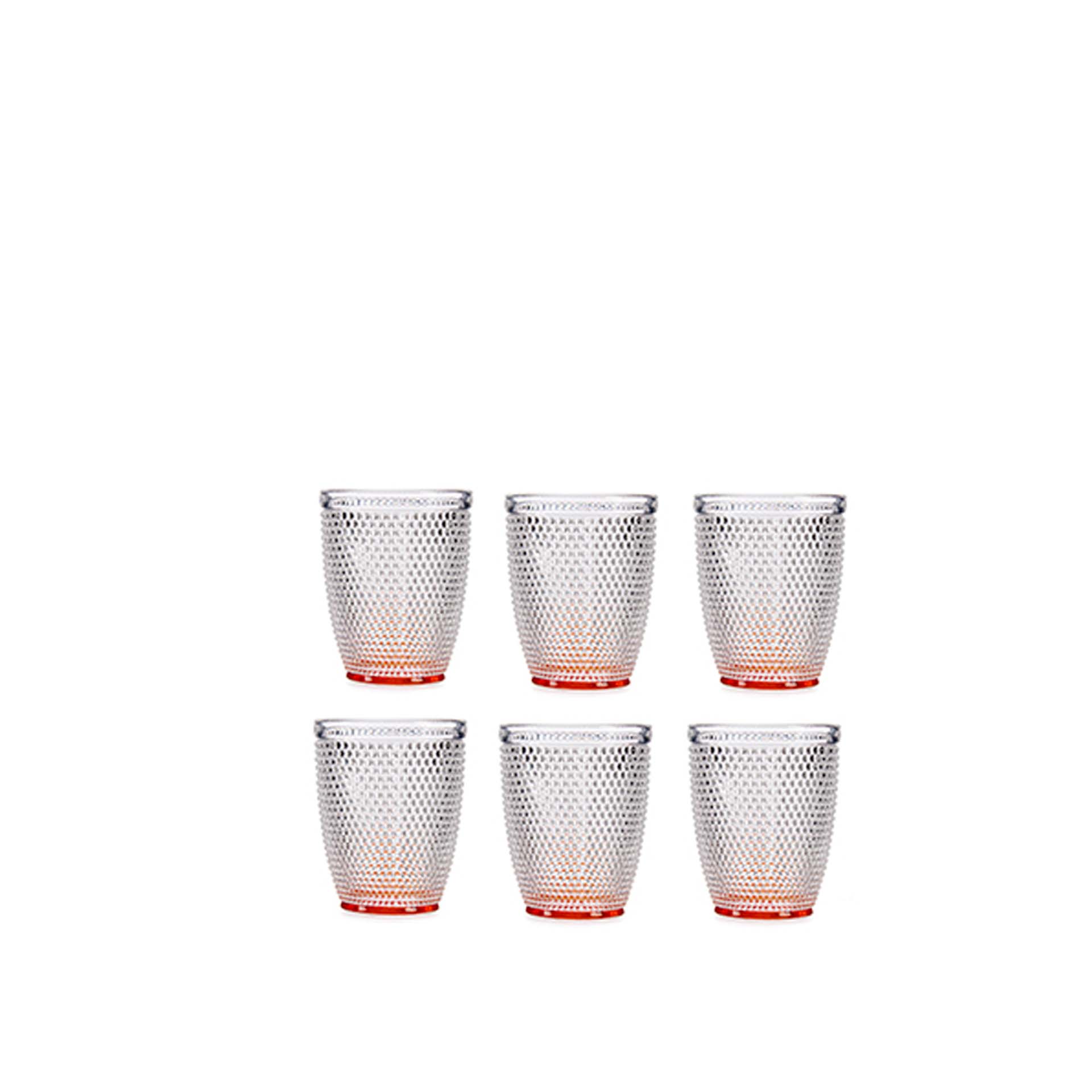 Copo Picotado Special sem Pé Ambar 30cl 8X10cm Pack 6