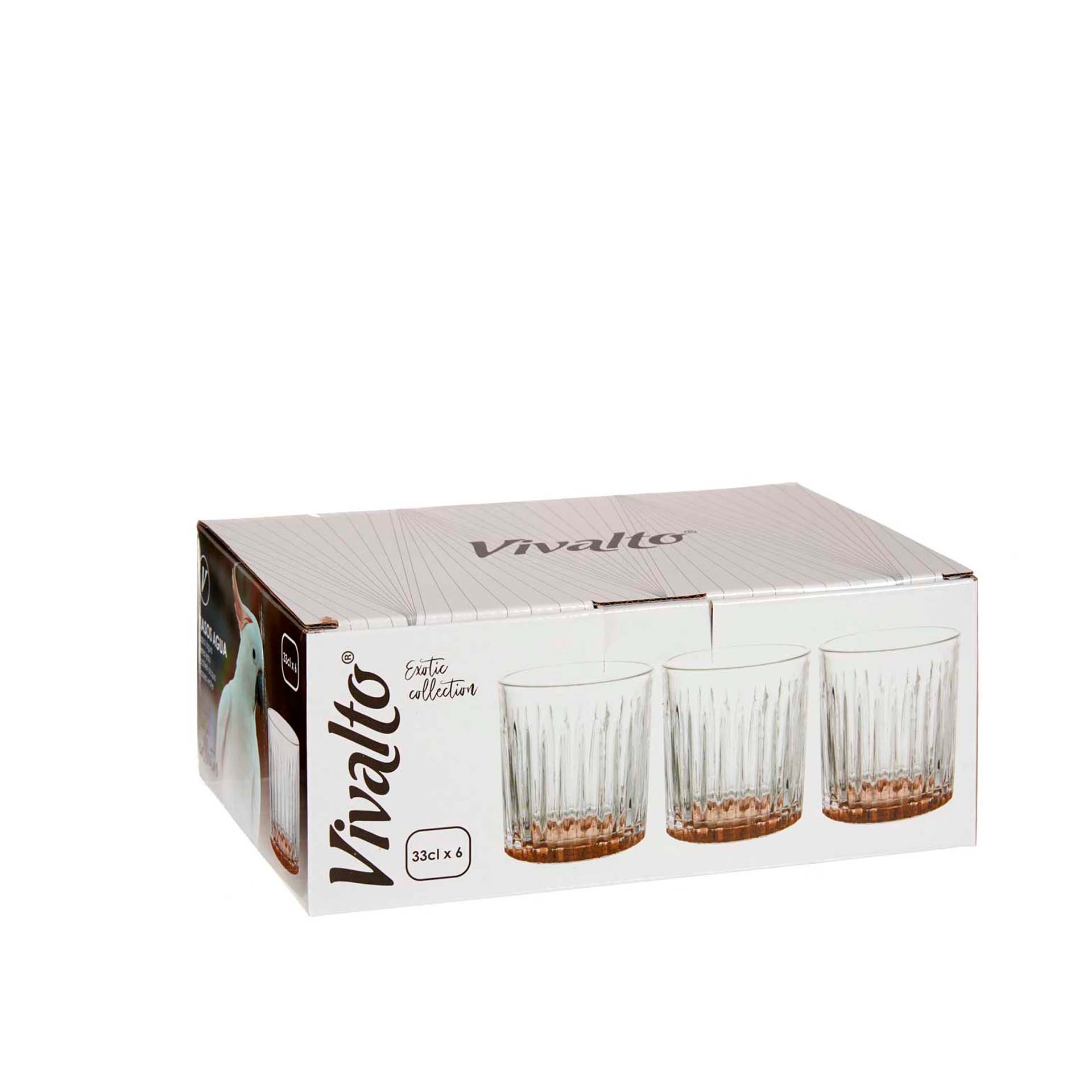 Copo Exotic sem Pé Café 330ml Pack 6