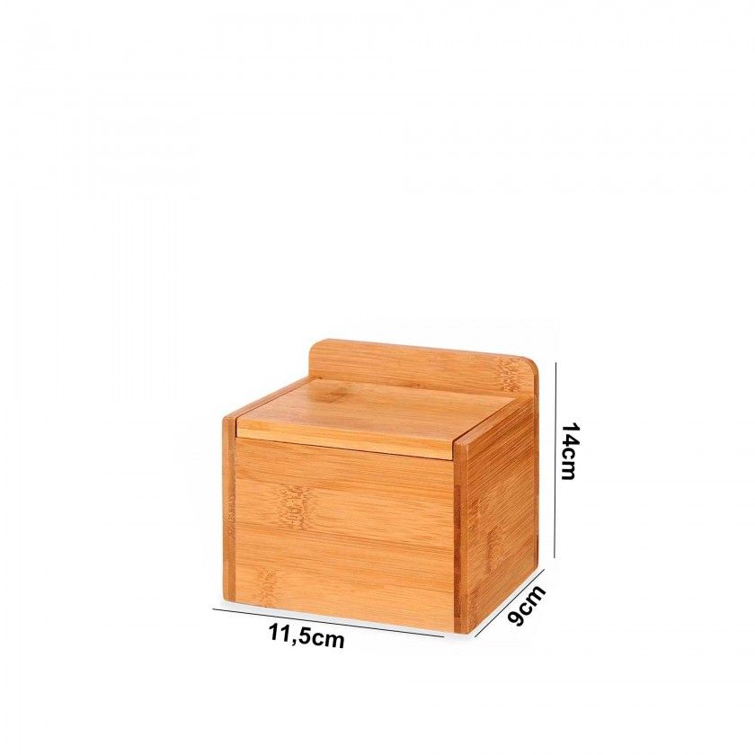 Saleiro Bambu 14X11.5X9cm Saleiro Bambu 14X11.5X9cm