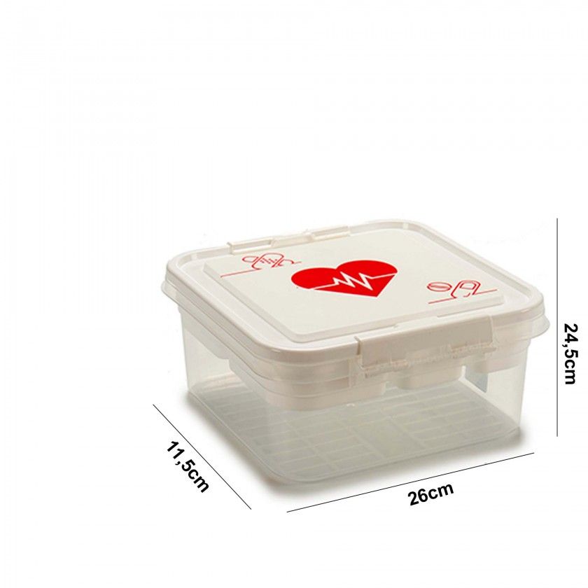 Caixa Sos Plástica com Fechos 24.5X26X11.5cm Caixa Sos Plástica com Fechos 24.5X26X11.5cm