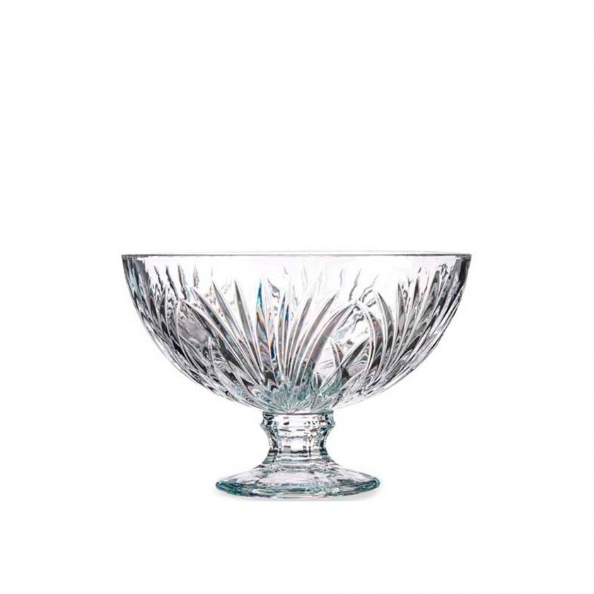 Centro Mesa com Pé Folhas 22.3X15cm Centro Mesa com Pé Folhas 22.3X15cm