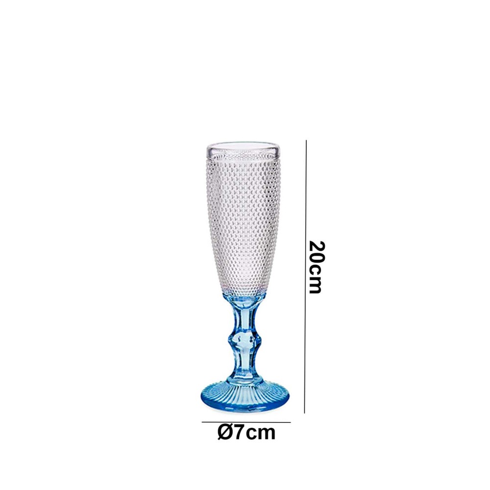 Copo Flute Picotado Special com Pé 18cl 6X20cm Pack 6