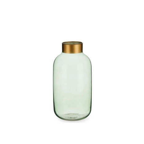 Jarra Vidro Liso Verde / Ouro 14.5X29.5cm - Image product
