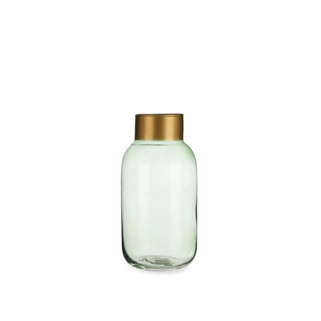 Jarra Vidro Liso Verde / Ouro 11.5X24.3cm - Image product