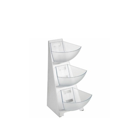 Suporte com 3 Bandejas Inox 19X24X41cm - Image product