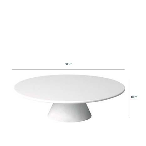 Prato Bolo com Pé Melamina - Image product