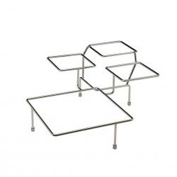 Suporte Buffet Inox 4 Divises 39X39X17cm