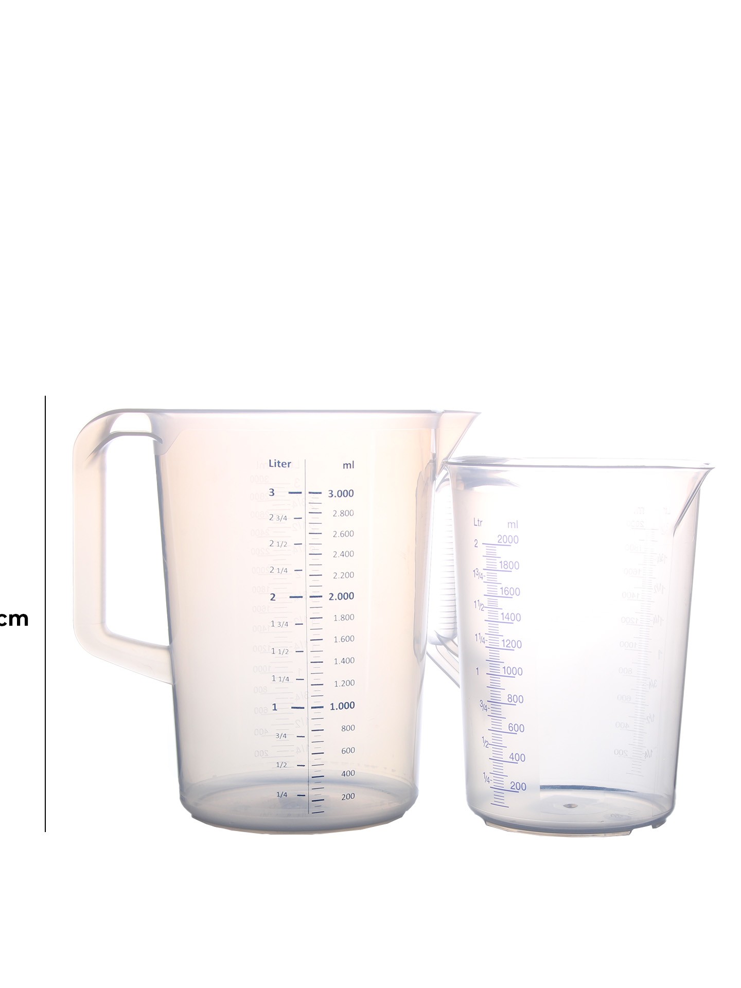 Copo Medidor com Pega Redondo 3000ml 17.5X21cm