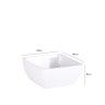 Taça Melamina Pure Quadrada 19X19X9cm Taça Melamina Pure Quadrada 19X19X9cm