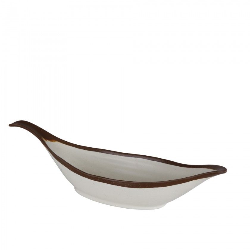 Bandeja Melamina Crocker Branco 42X14X9.5cm