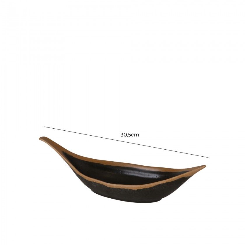 Bandeja Melamina Aps Crocker Castanho 30.5X10X7.5cm