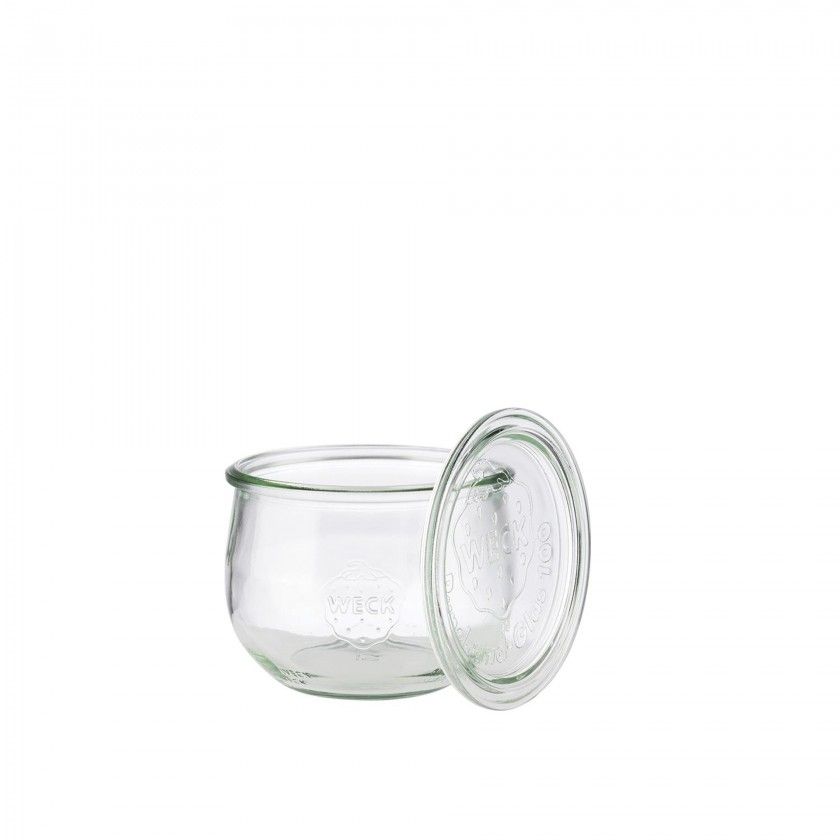 Frasco Vidro com Tampa 580ml 11X9cm Pack 6