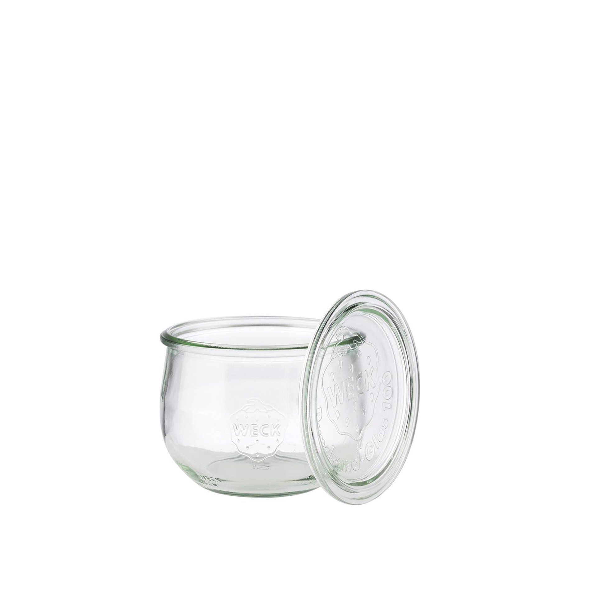 Frasco Vidro com Tampa 580ml 11X9cm Pack 6