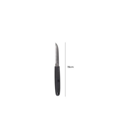 Faca para Decoração Inox Preta 19cm