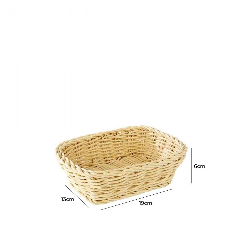 Cesto Profi Line Retangular Bege 13X19X6cm Cesto Profi Line Retangular Bege 13X19X6cm