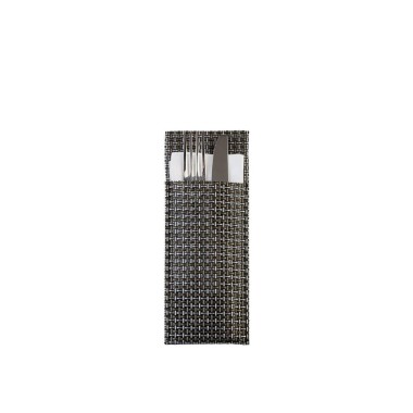 Bolsa Talheres Prateado 24X9cm Pack 6