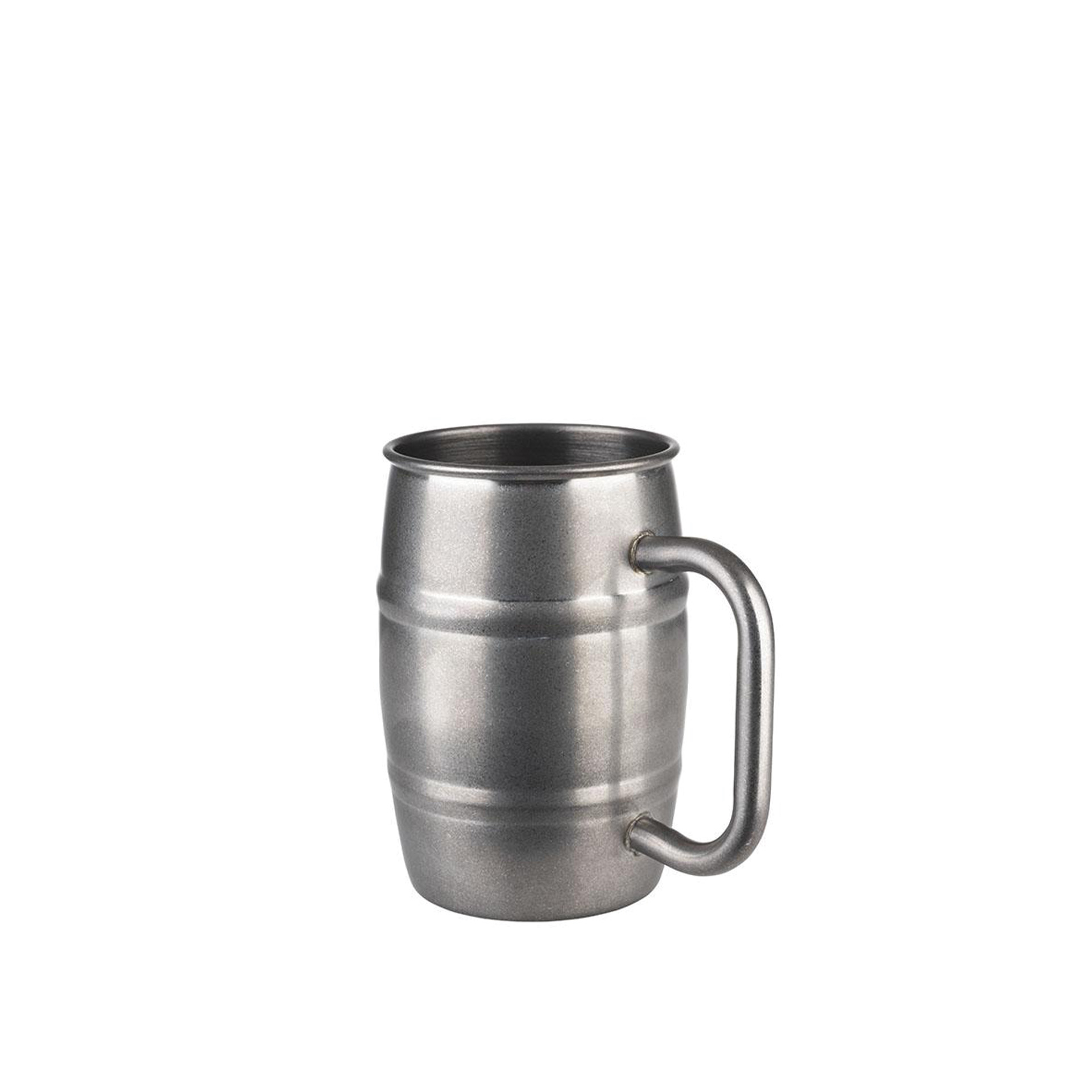Caneca Cerveja Inox Prateado 500ml 8.5X12cm