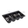Divisor Talheres 4 Divises Preto 53X32.5X10cm