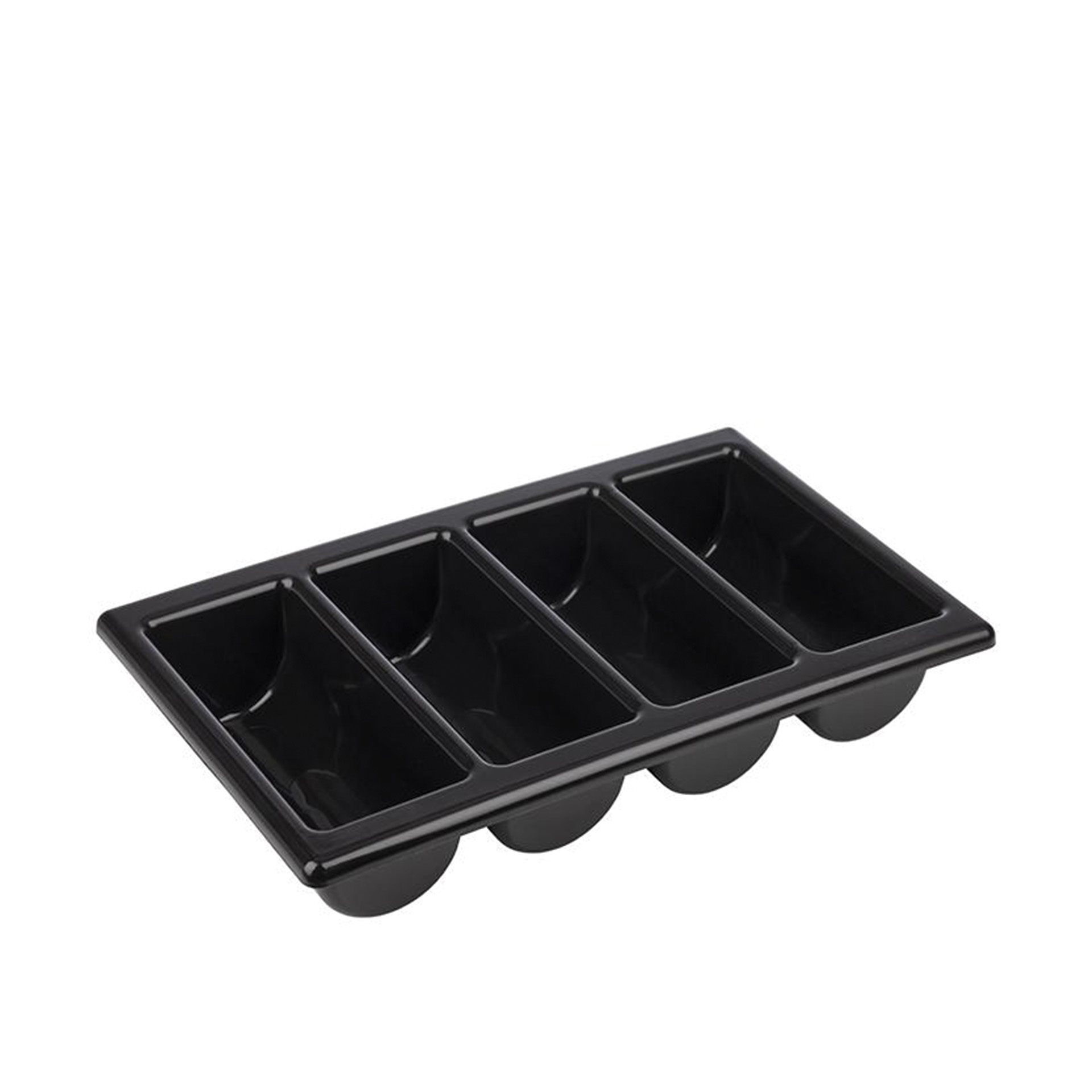 Divisor Talheres 4 Divisões Preto 53X32.5X10cm