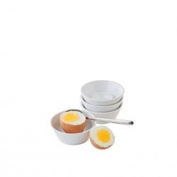 Suporte para Ovo Melamina Branco 8X3cm Pack 4