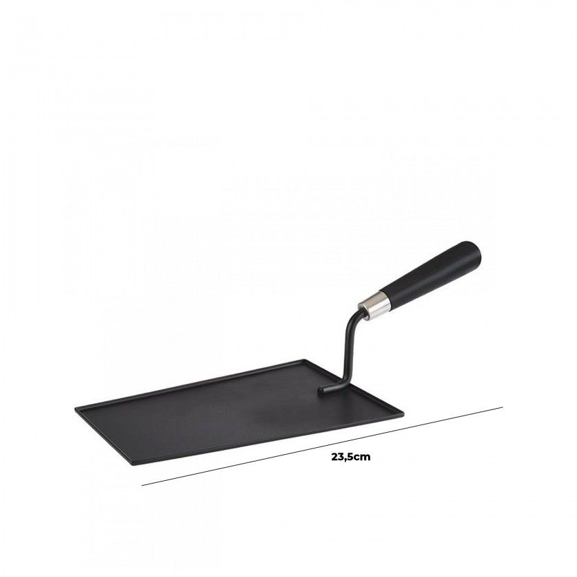 Esp�tula Servir com Pega Inox Bob Preta 23.5X15.5cm