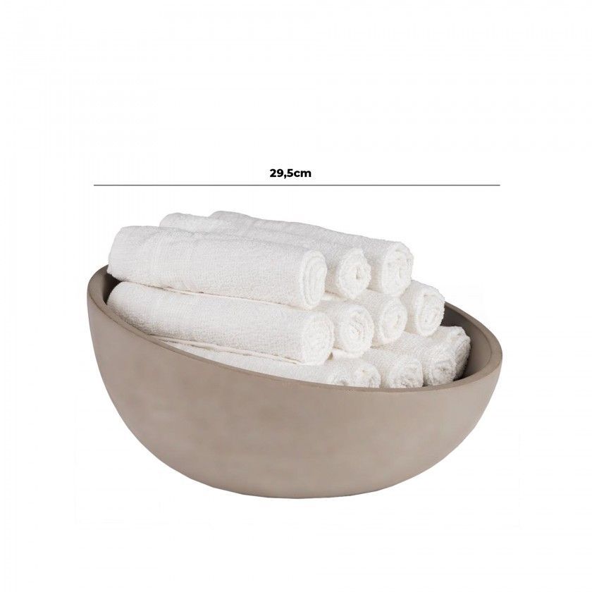Tigela Concreto Element 2500ml 29.5X8.5X14.5cm Tigela Concreto Element 2500ml 29.5X8.5X14.5cm