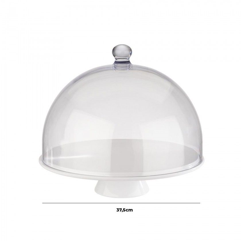 Suporte Bolo Melamina Classic Branco 37.5cm