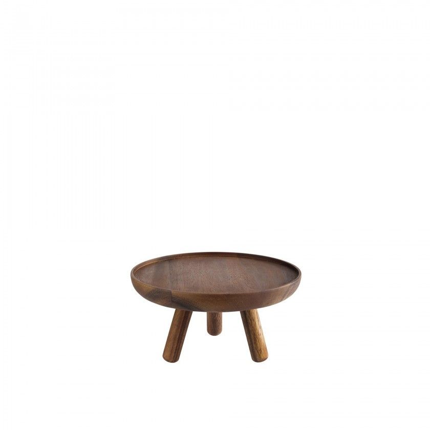 Suporte Madeira Accia Buffet 20cm