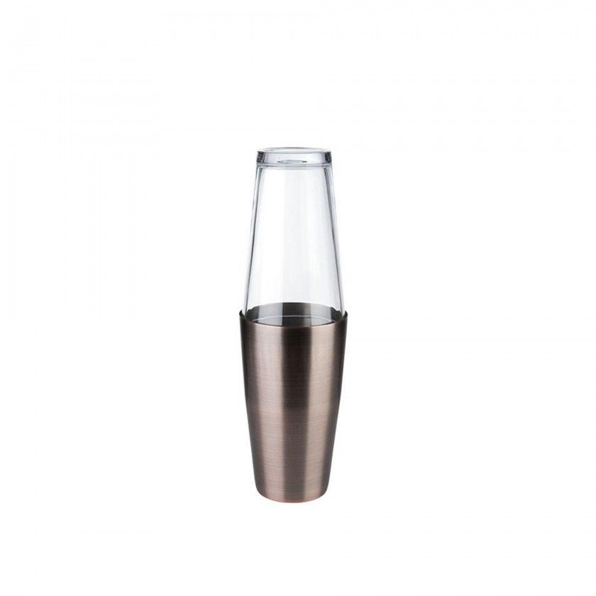 Conjunto Shaker Inox Boston 700ml + Copo Vidro 400ml