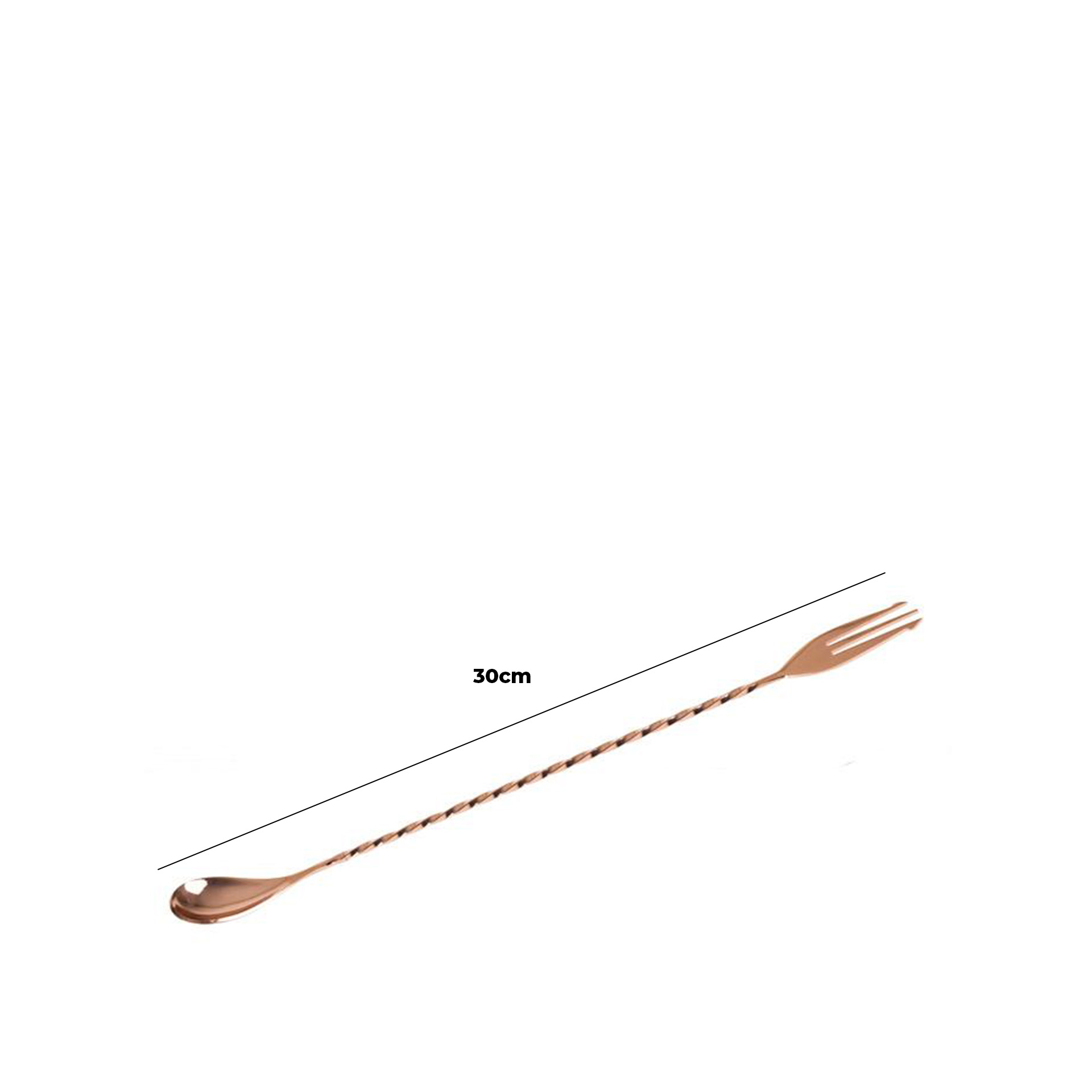 Colher / Garfo Bar Cobre 30cm