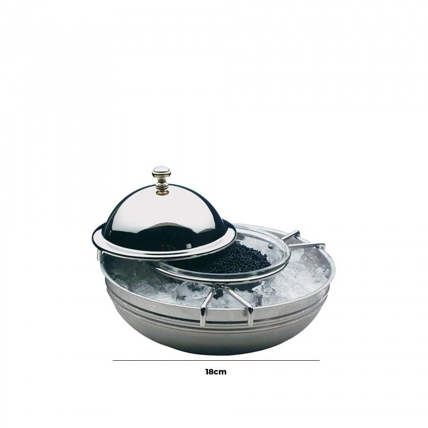Refrigerador Caviar Inox Redondo 18cm