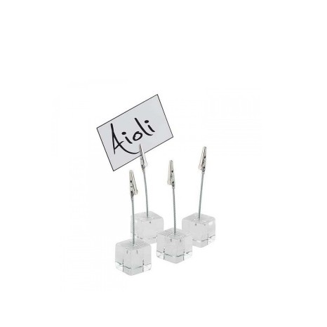 Suporte Mesa Pl�stico com Cart�o Pack 4 - Image product