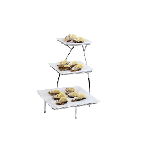 Expositor com 3 Andares Cromado 37.5X37.5cm - Image product