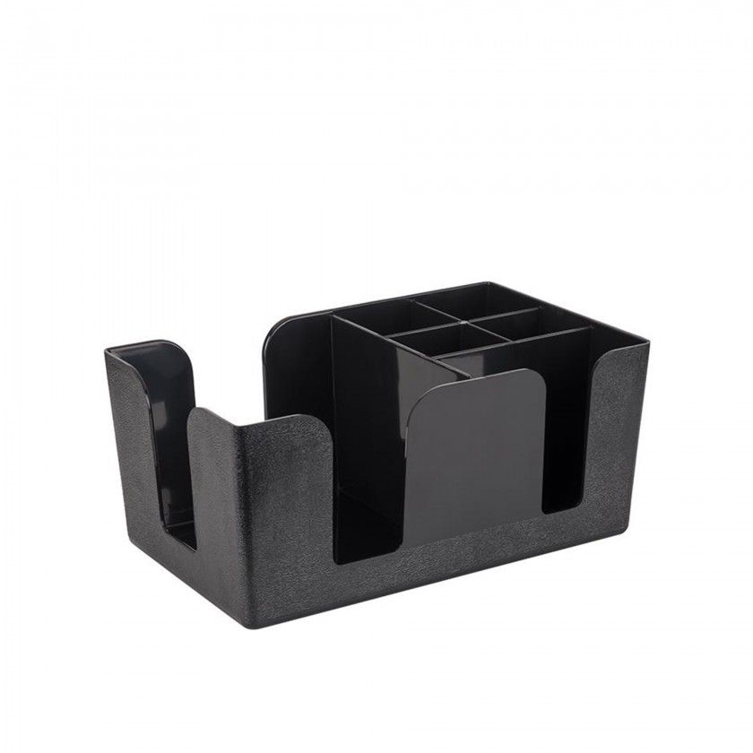 Organizador para Bar Plstico Preto 24X15X11cm