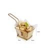 Cesto Servir Inox Dourado 10X8.5X6.5cm Cesto Servir Inox Dourado 10X8.5X6.5cm