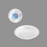 Prato Plástico Reutilizável Fundo Branco 20.5cm Pack 25 Prato Plástico Reutilizável Fundo Branco 20.5cm Pack 25