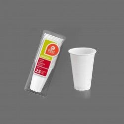 Copo Plstico Branco 220ML Pack 25