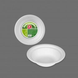 Tigela Biodegradvel 400ML 18cm Pack 6