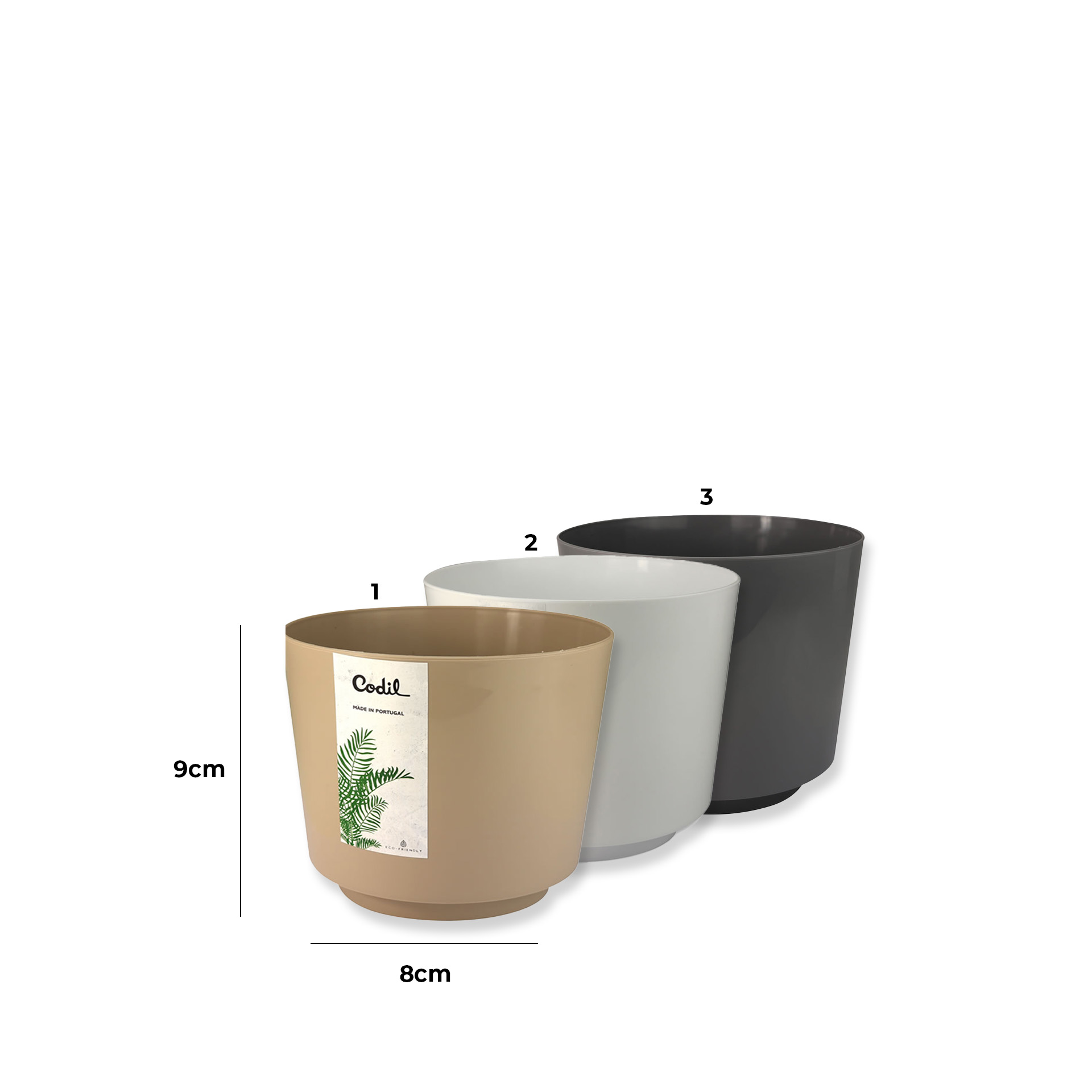 Vaso Polipropileno Beclassic Redondo 9X8cm