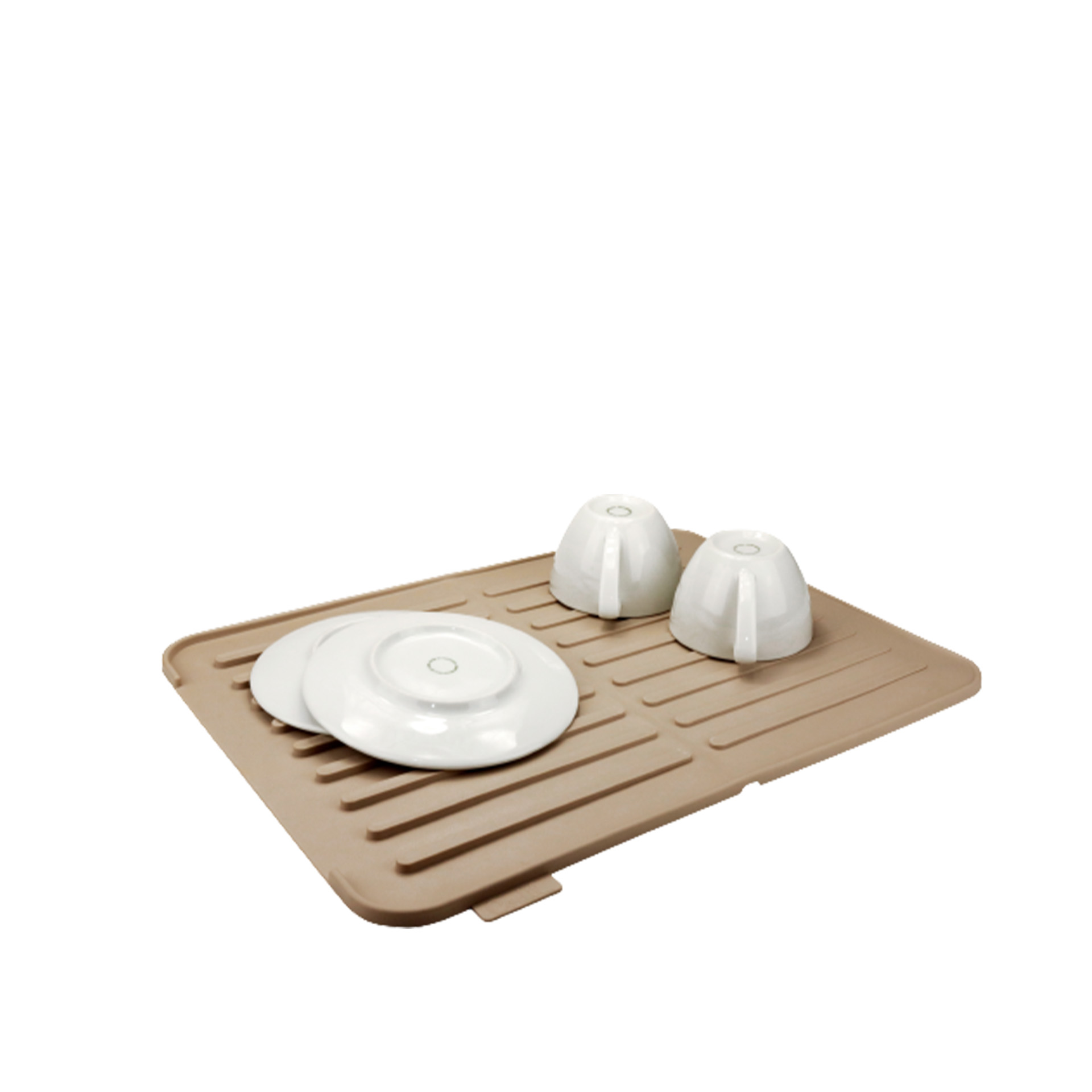 Tapete Escorredor Loiça Silicone Beclassic Bege 45X30X0.8cm