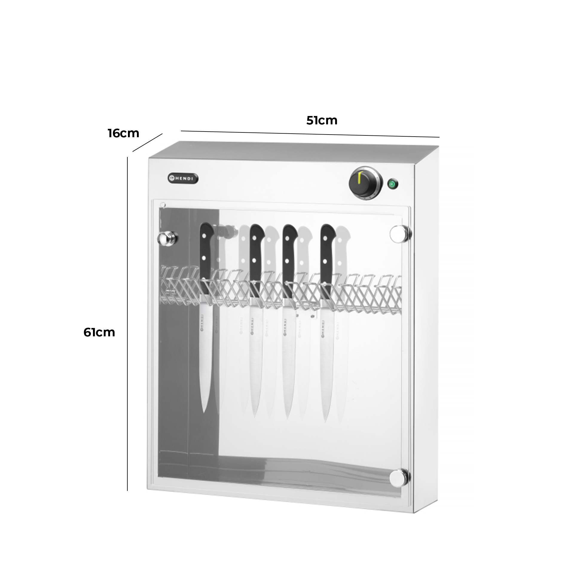 Esterlizador Facas 230V 25W 51X16X61CM