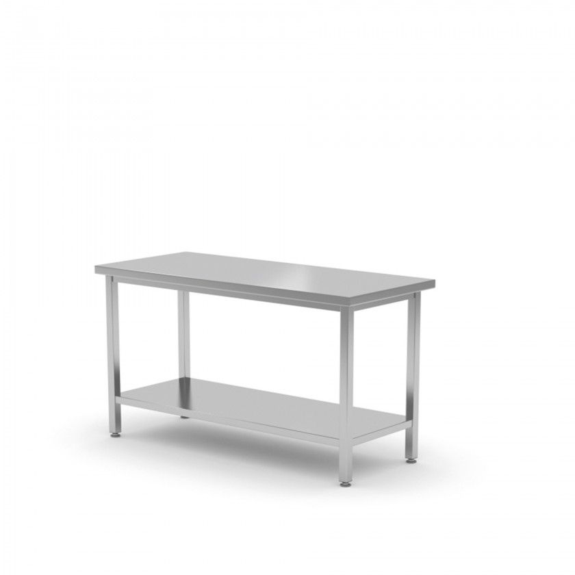 Mesa de Trabalho Aço Inoxidável Prateado Mesa de Trabalho Aço Inoxidável Prateado