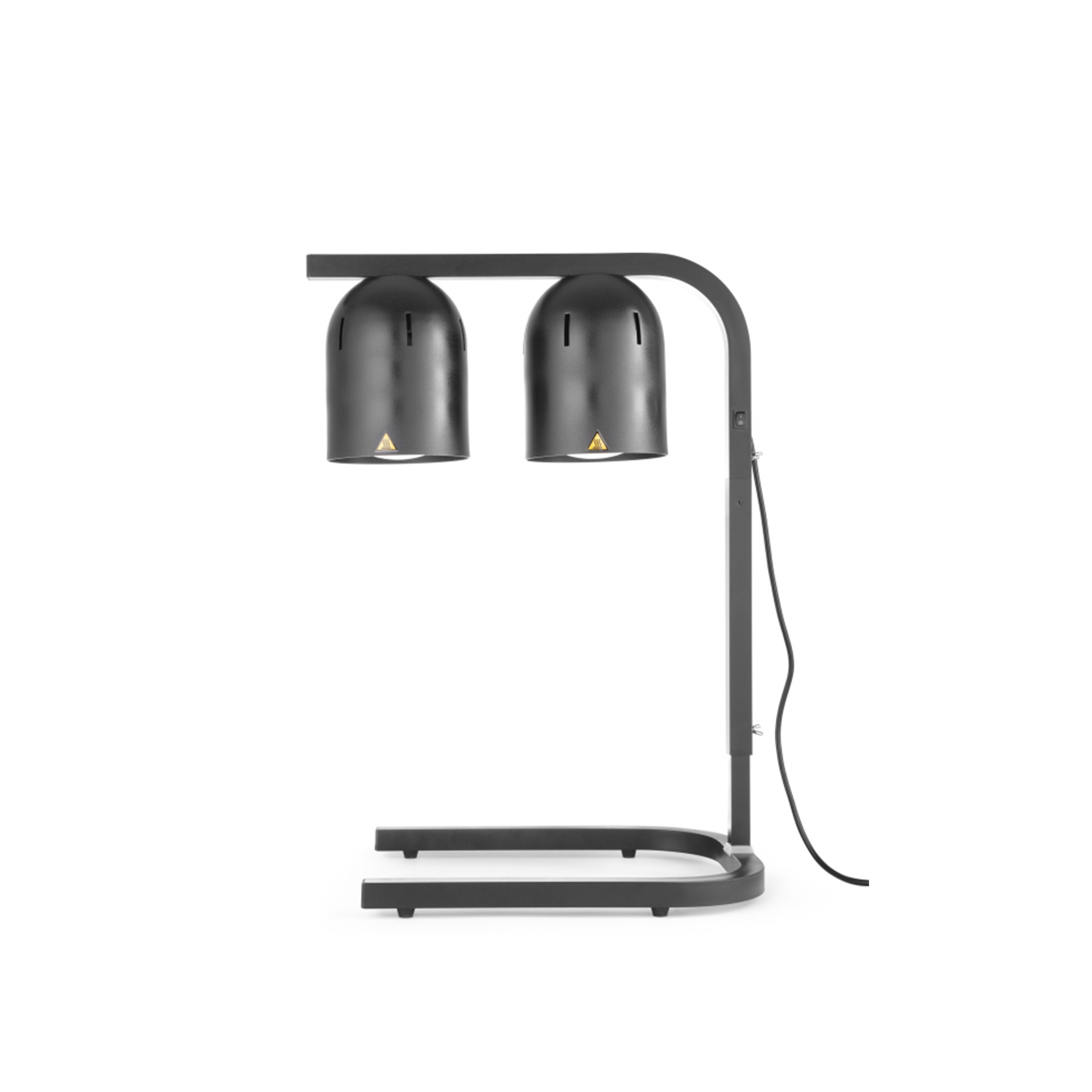 Suporte 2 Lâmpadas Aquecimento Alimentos Preto 500W 45.3X36X79cm