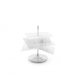 Espeto Pedidos Inox Prateado 8X15cm
