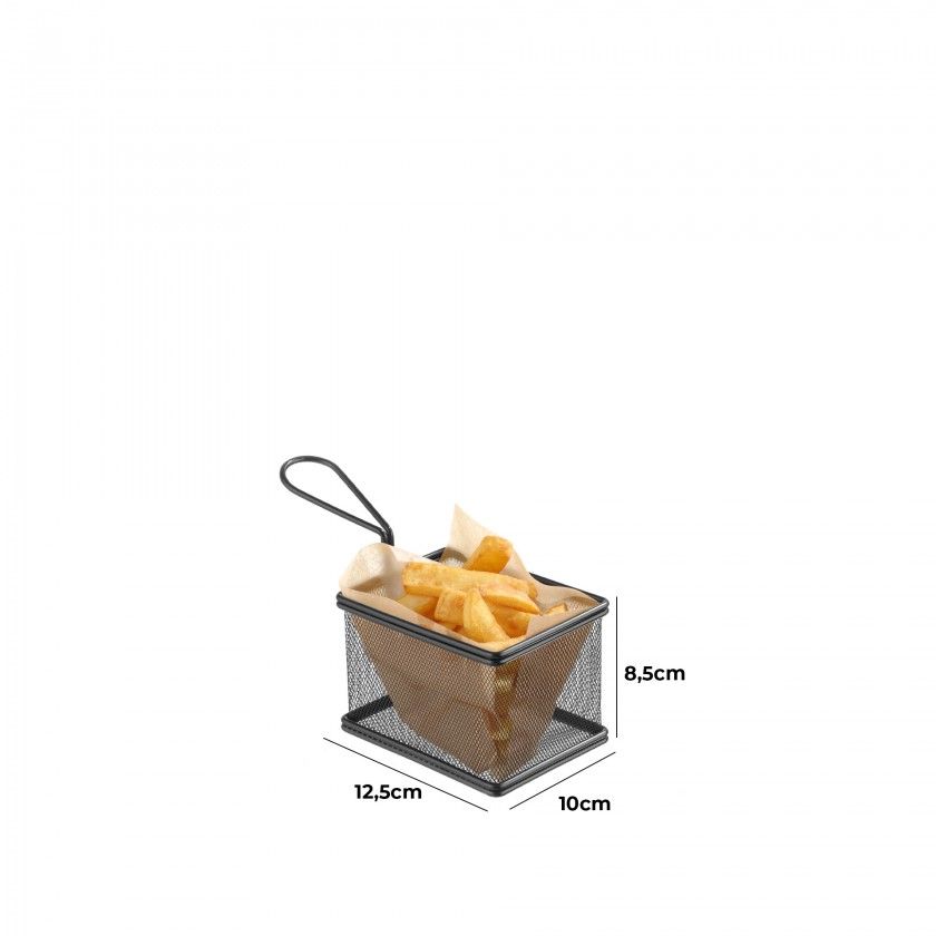 Cesto Inox Preto 12.5X10X8.5CM