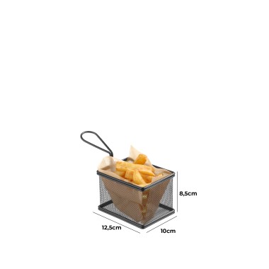 Cesto Servir Inox 12.5X10X8.5cm