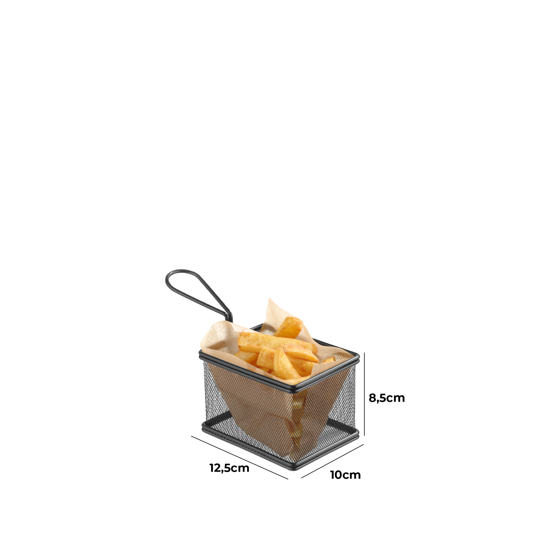 Cesto Servir Inox 12.5X10X8.5cm