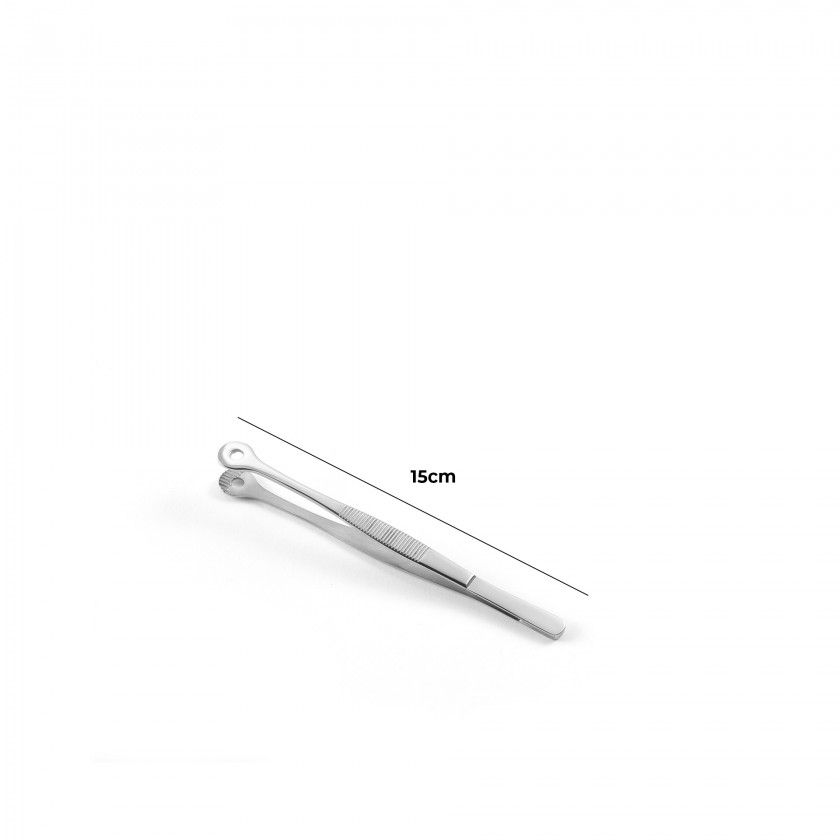 Pinça Inox Cabeça Redonda 15CM Pinça Inox Cabeça Redonda 15CM